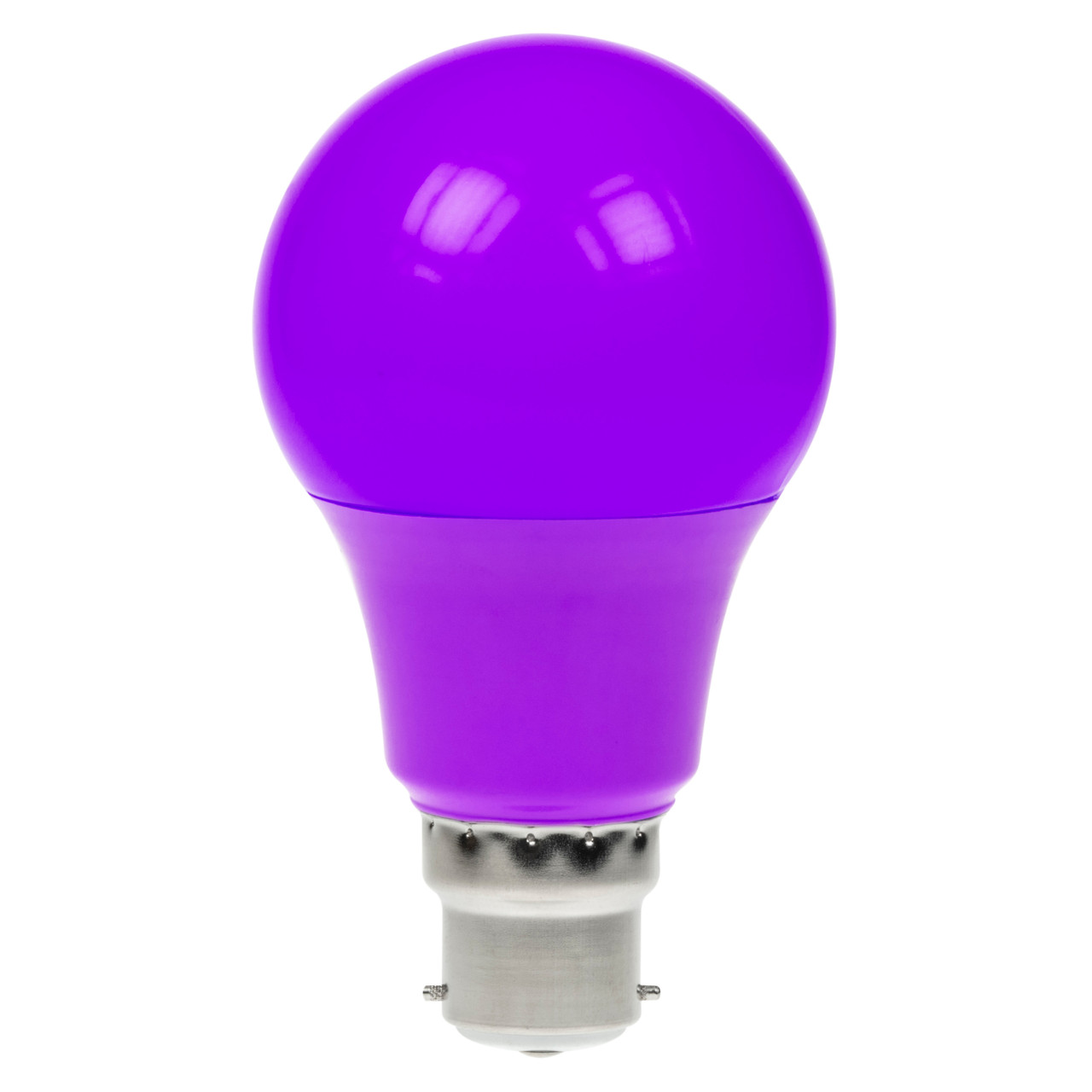 LED GLS 6W BC Purple Dimmable Prolite