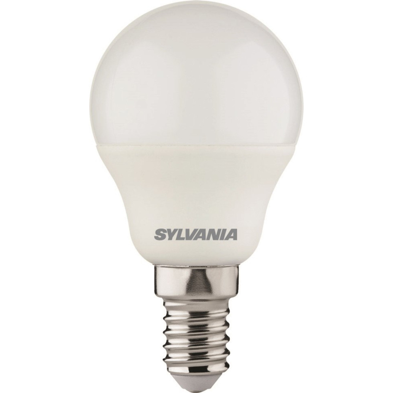Sylvania LED 45mm Round 4.5W (40W) E14 Opal Cool White