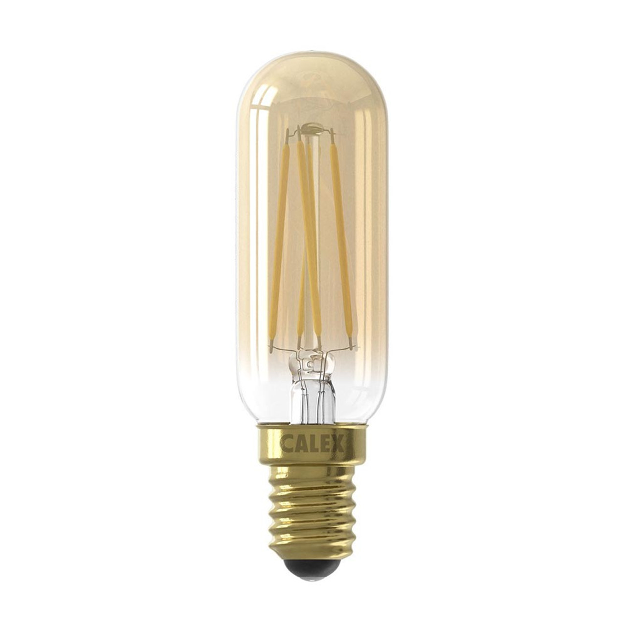 LED Filament Tubular Lamp 3.5W (25W eq.) SES 25x85mm Gold 2100K Dimmable Calex