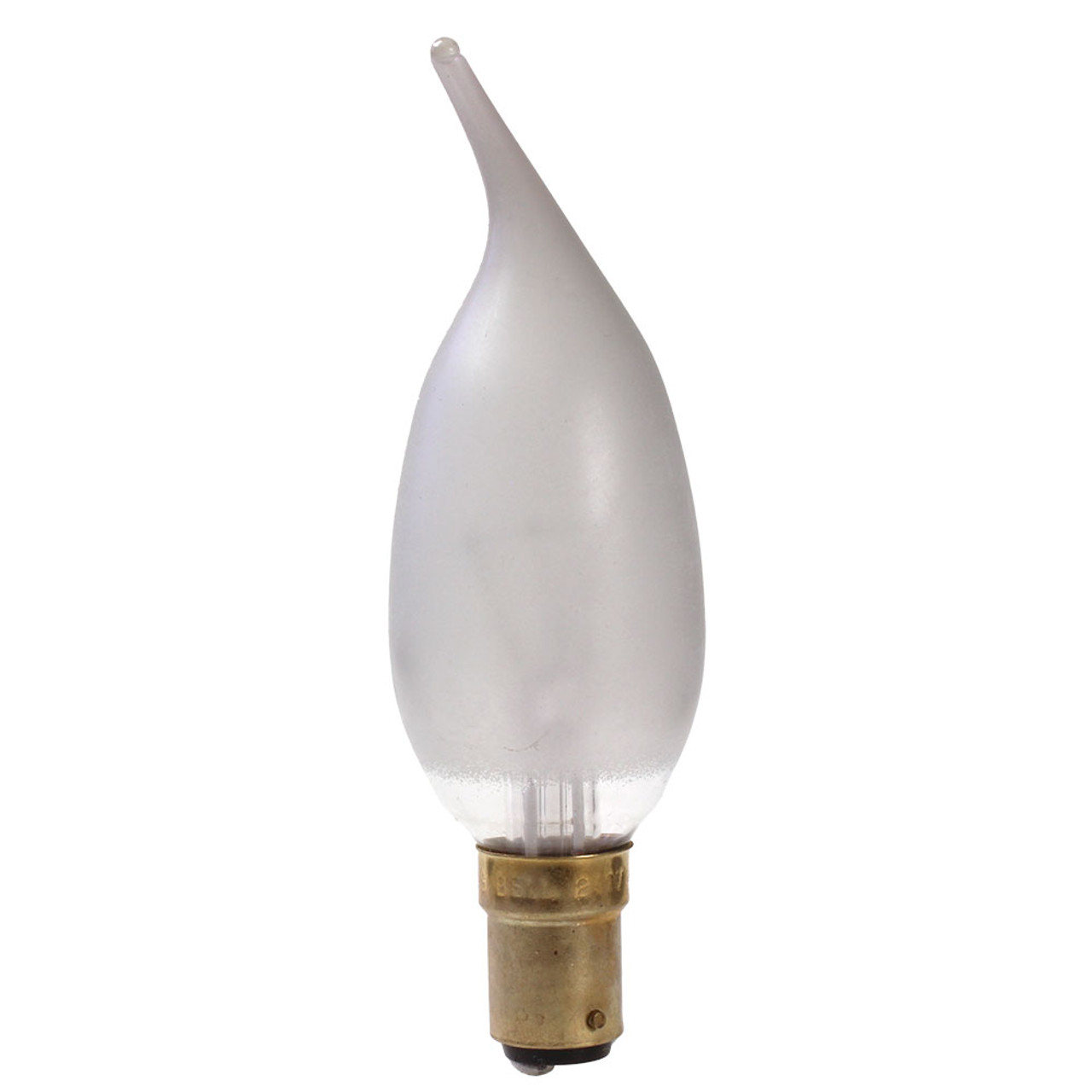 Bent Tipped Candle 35 X 110 25W SBC Frosted Double Life