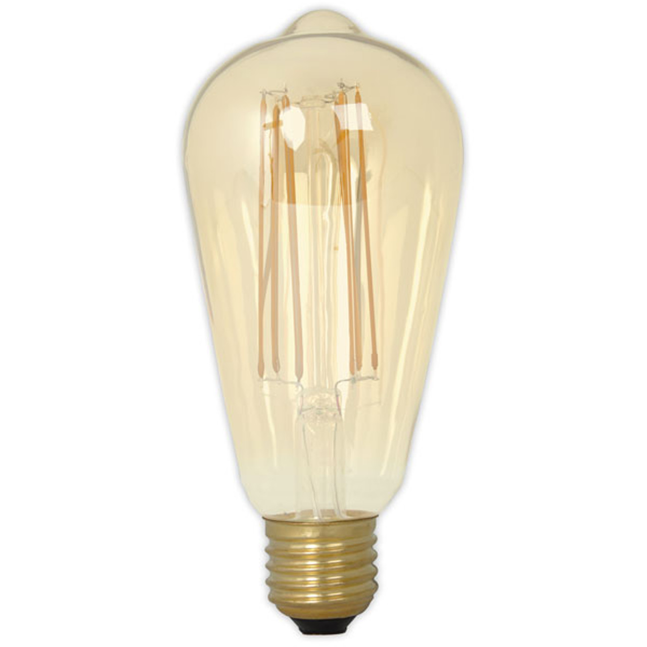 Calex LED Filament Squirrel Cage 4.5W 240V E27 Gold ST64 Dusk to Dawn