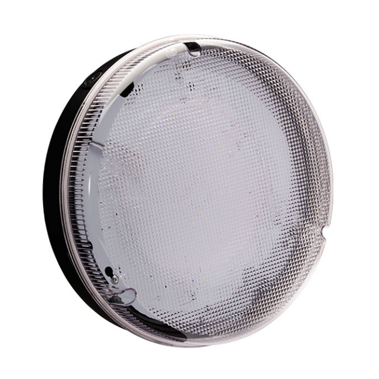 14W Black Utilita LED Bulkhead 4000K 1400lm IP65 Clear