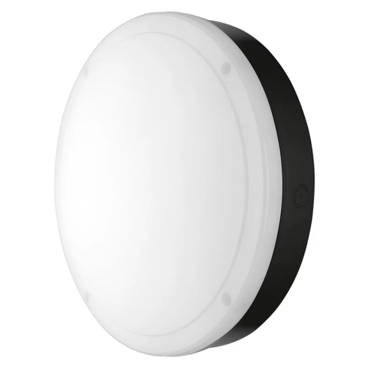 15W LED Surface Mounted 300mm Bulkhead Cool White IP65 in Black