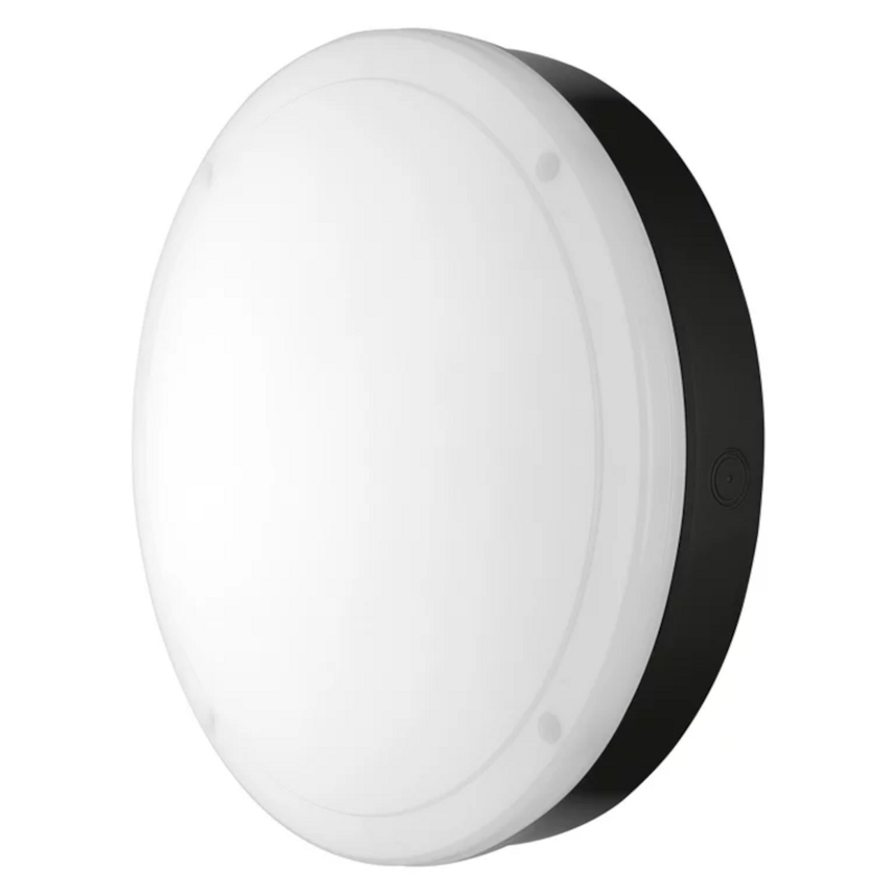 15W LED Surface Mounted 300mm Bulkhead Warm White IP65 in Black