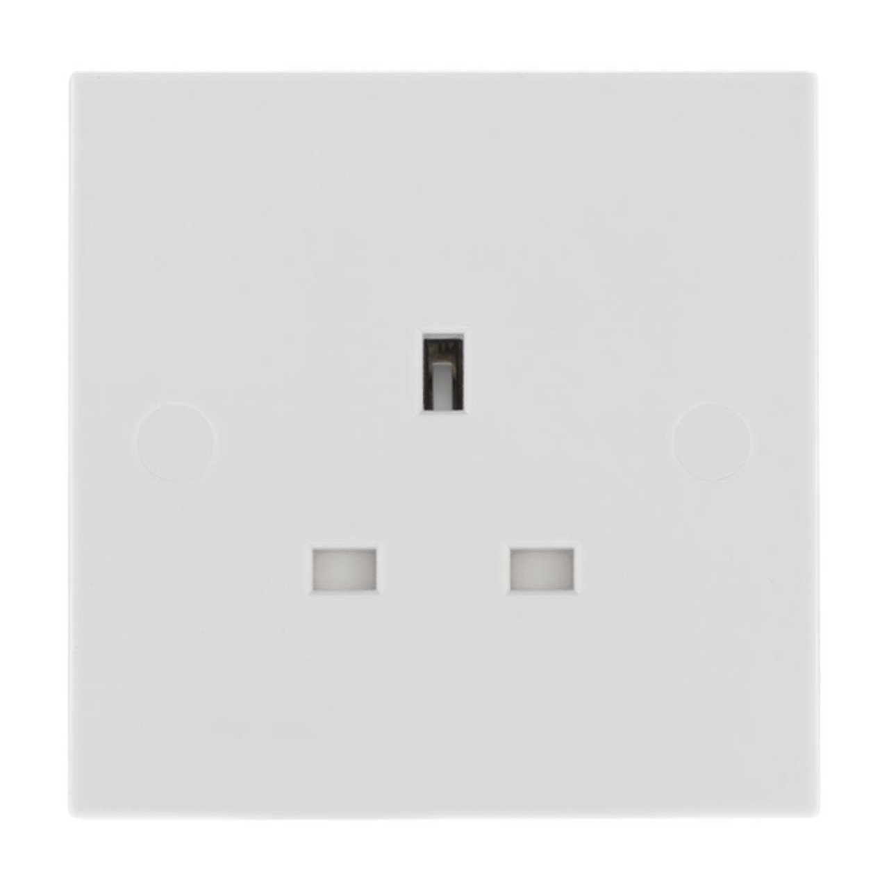 BG Nexus Moulded White Square Edge 13A 1 Gang Unswitched Socket