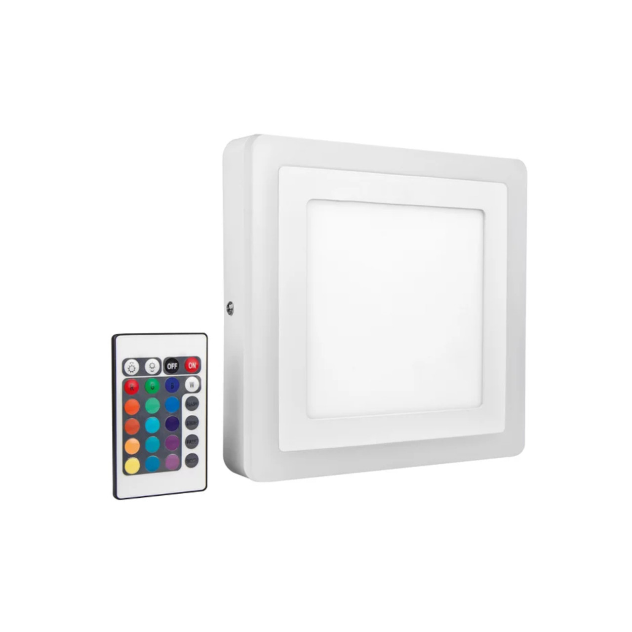 Ledvance LED Click Square Panel 200mm x 200mm 17W 3000K and RGB in White