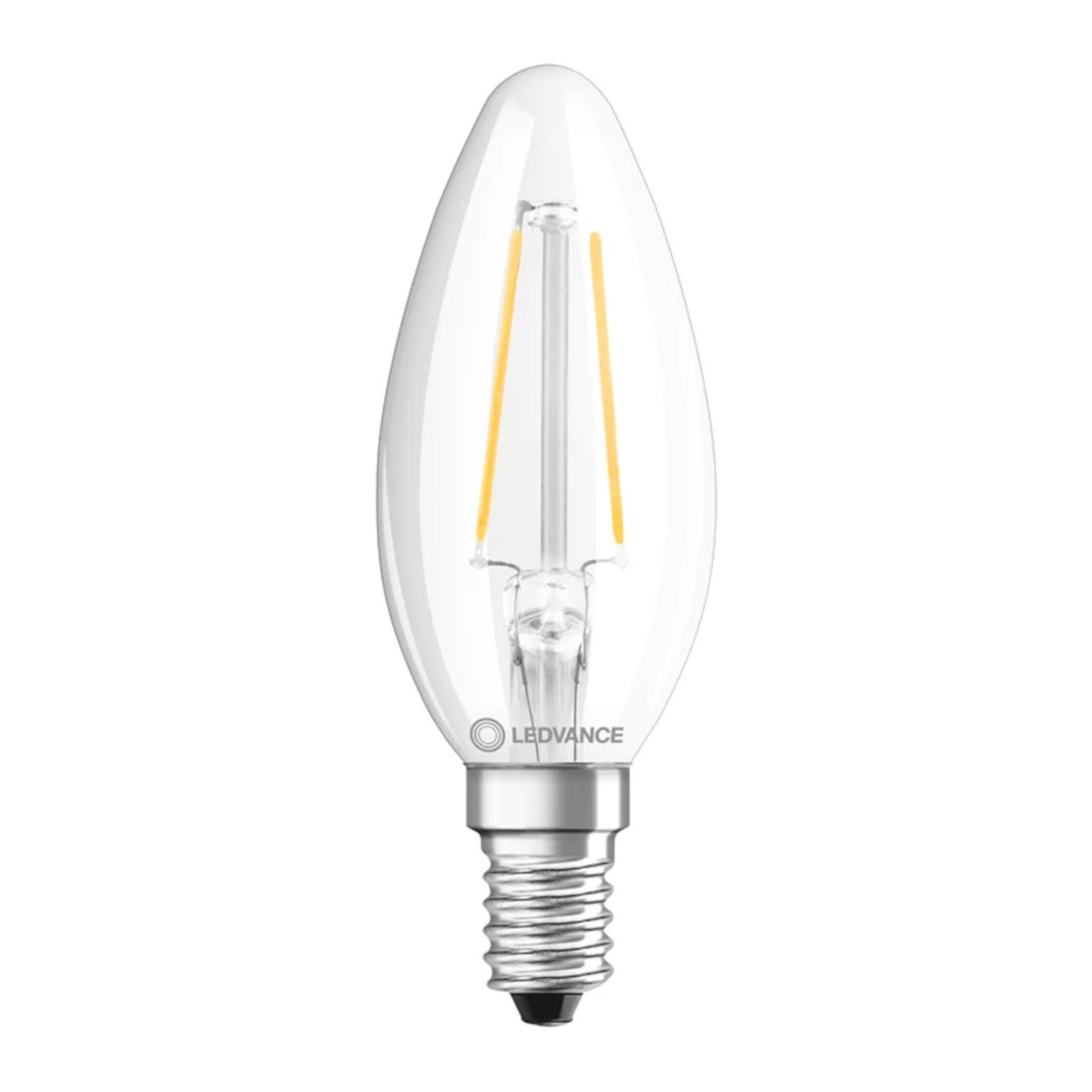 LED Filament Candle 2.5W (25W eqv.) E14 2700K Clear Ledvance