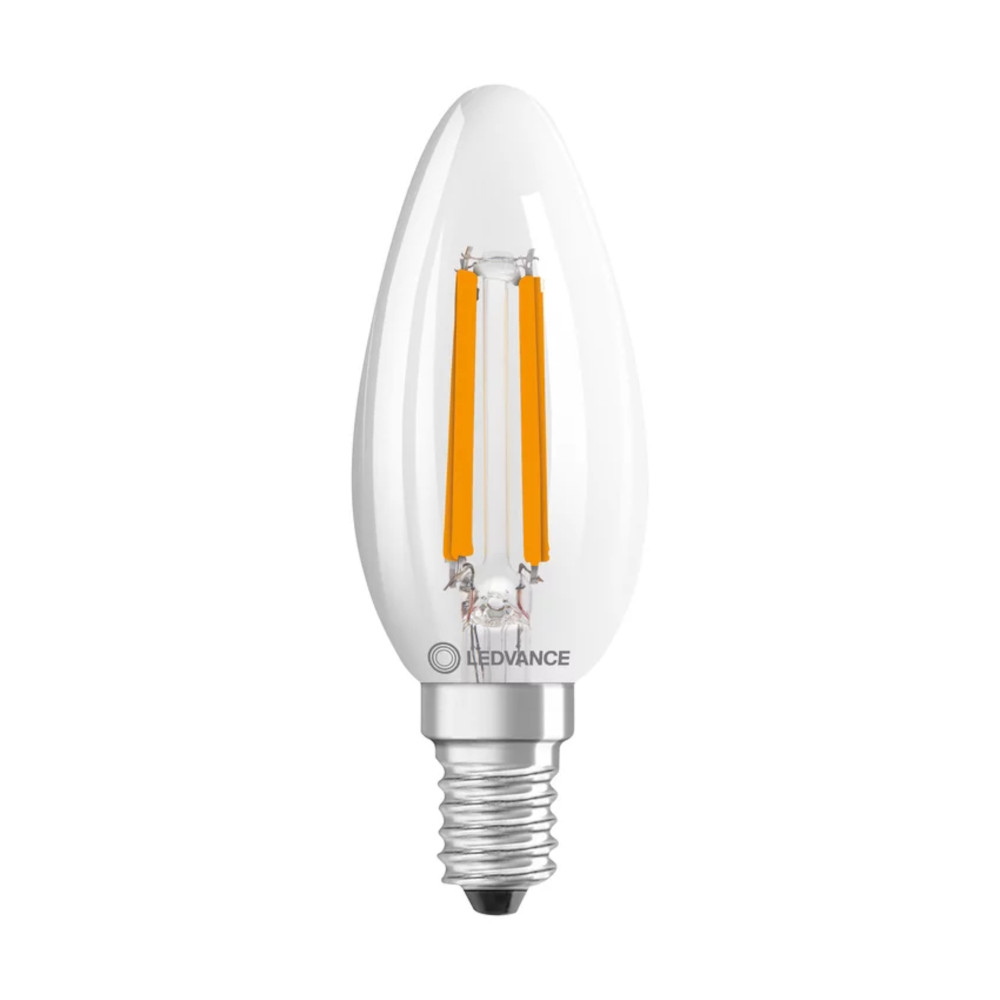 High Efficient LED Candle 2.9W (40W eqv.) E14 2700K Clear Dimmable Ledvance