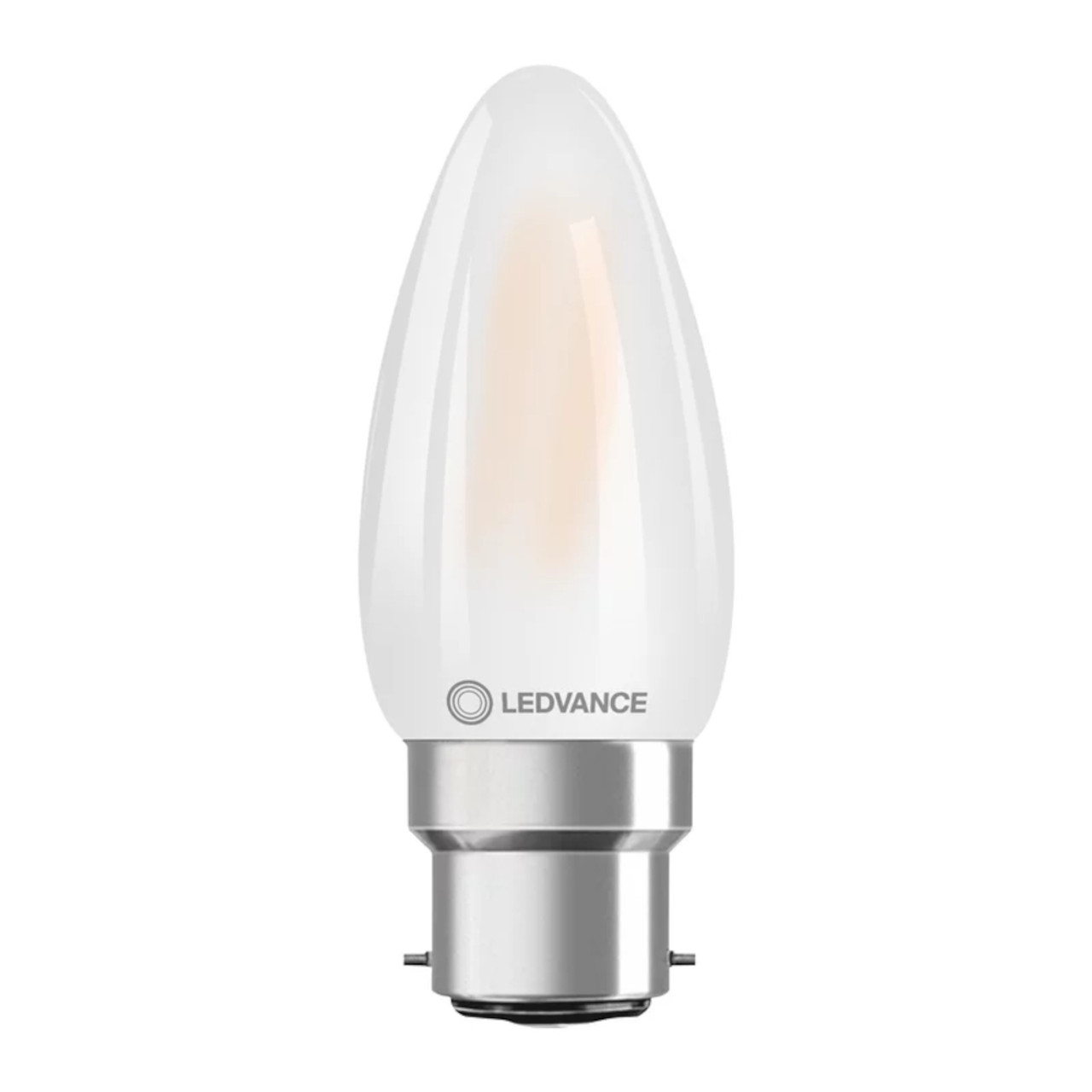 LED Filament Candle 4W (40W eqv.) B22d 2700K Opal Ledvance
