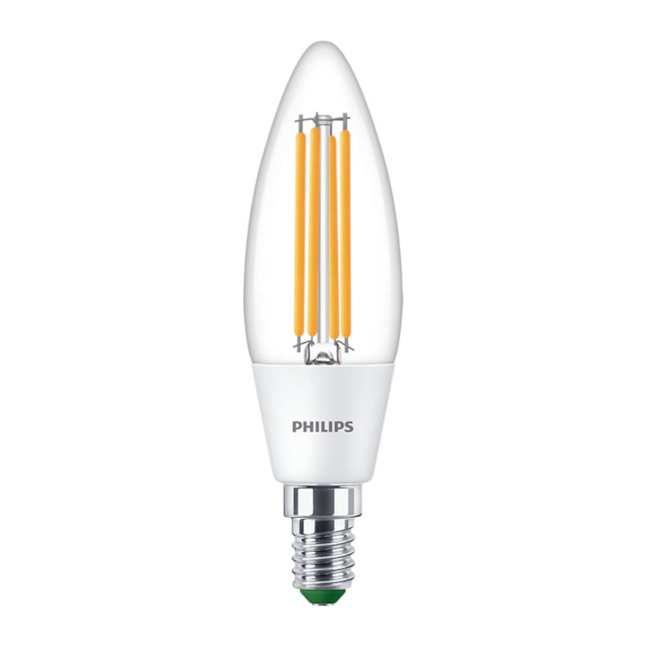 Philips Ultra Efficient LED Candle 2.3W (40W eq.) SES Clear 3000K