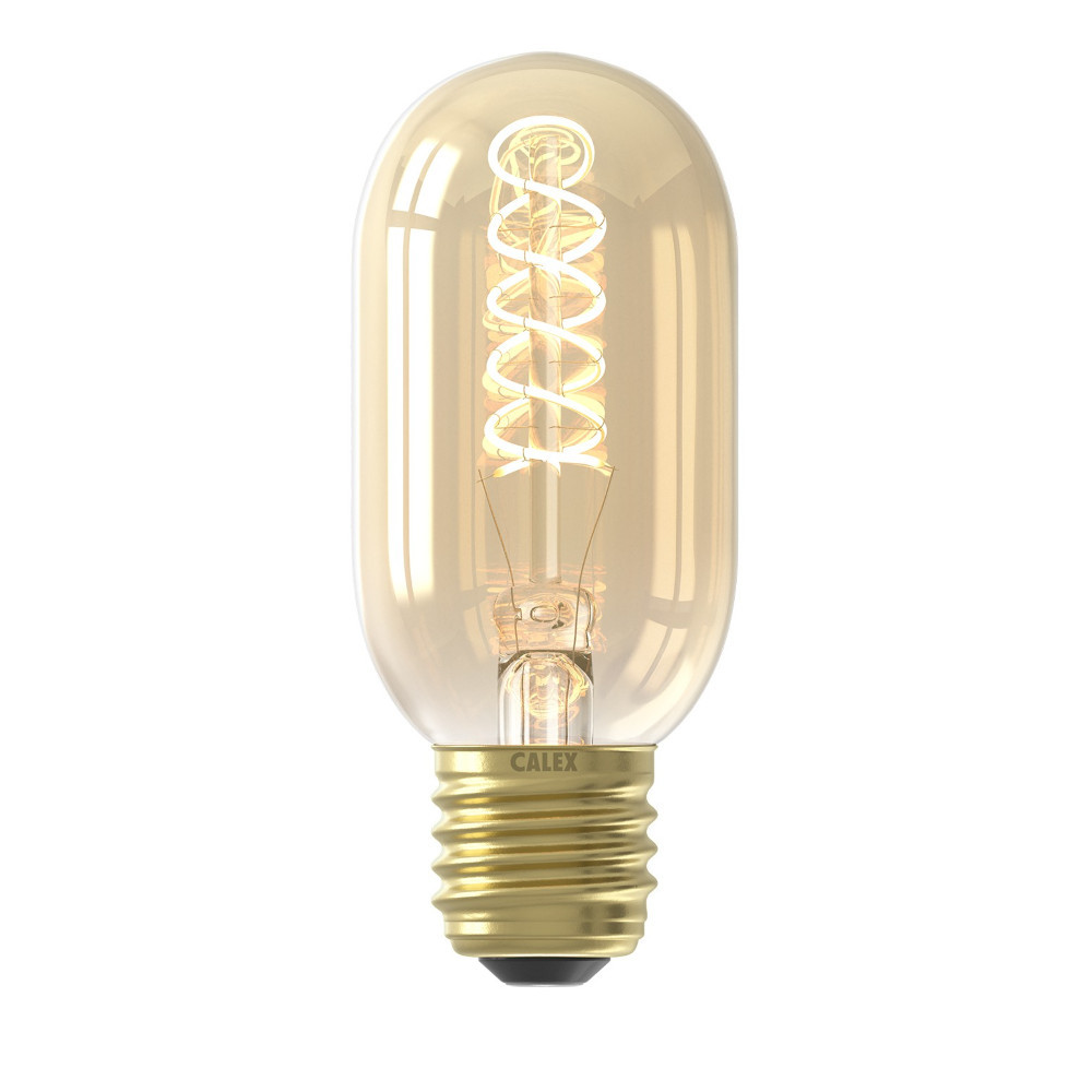 LED Filament Tubular Lamp 5.5W (40W eqv.) ES 45x110mm Gold 2100K Dimmable