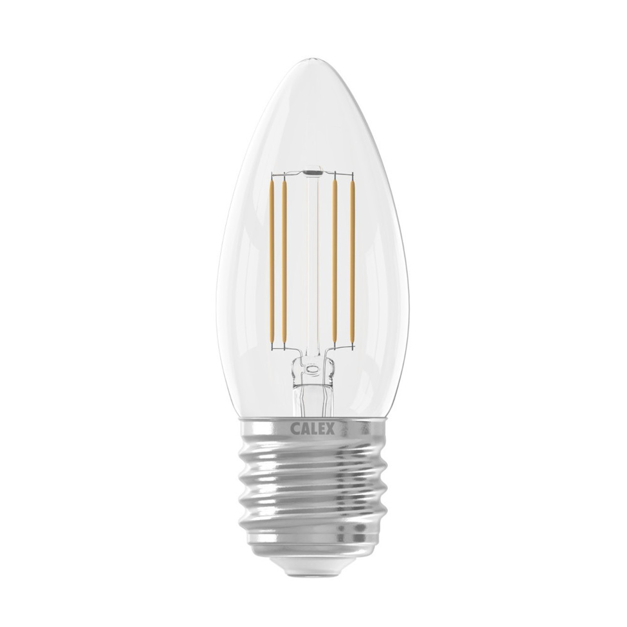 Calex LED Filament Candle 240V 4.5W (40W eqv.) E27 Clear 2700K Dimmable