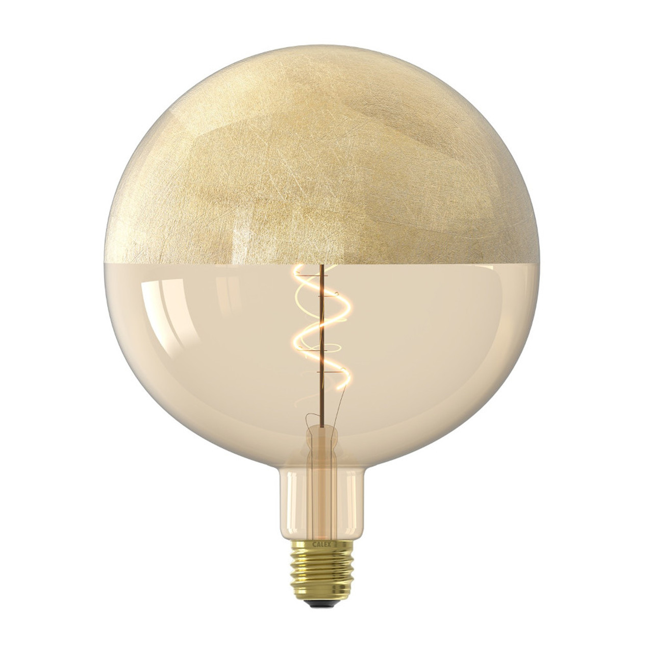 Calex LED Gold Crackle 200mm Globe 1800K 4W E27 CRi90 Dimmable