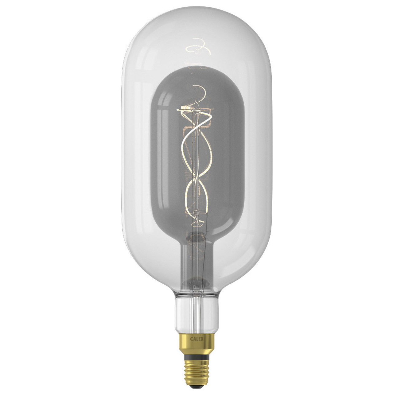 Calex LED Sundsvall Fusion Lamp 3W 80lm E27 1800K Clear/Titanium Dimmable
