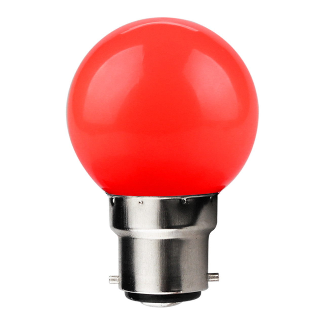 LED 45mm Round 1W BC 220-240V Red Kosnic