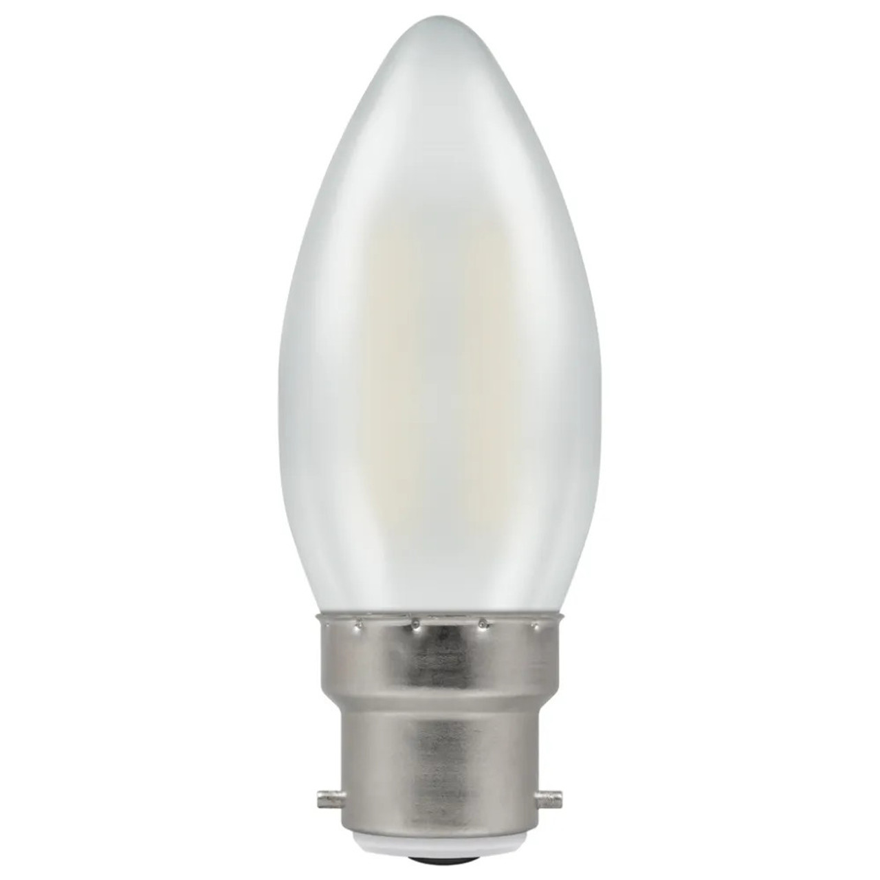 LED Filament Candle 2.2W (25W eqv.) B22d 4000K Opal Crompton