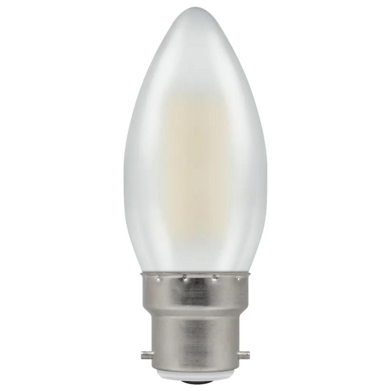 LED Filament Candle 4.2W (40W eqv.) B22d 2700K Opal Crompton