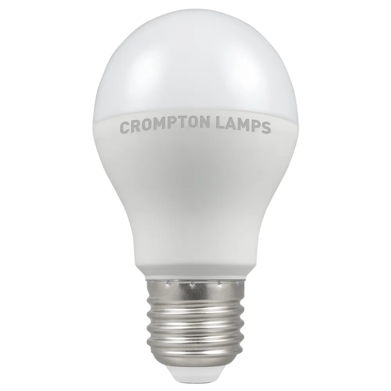 LED Thermal Plastic GLS 8.5W (60W eqv.) E27 Opal 2700K Dimmable Crompton