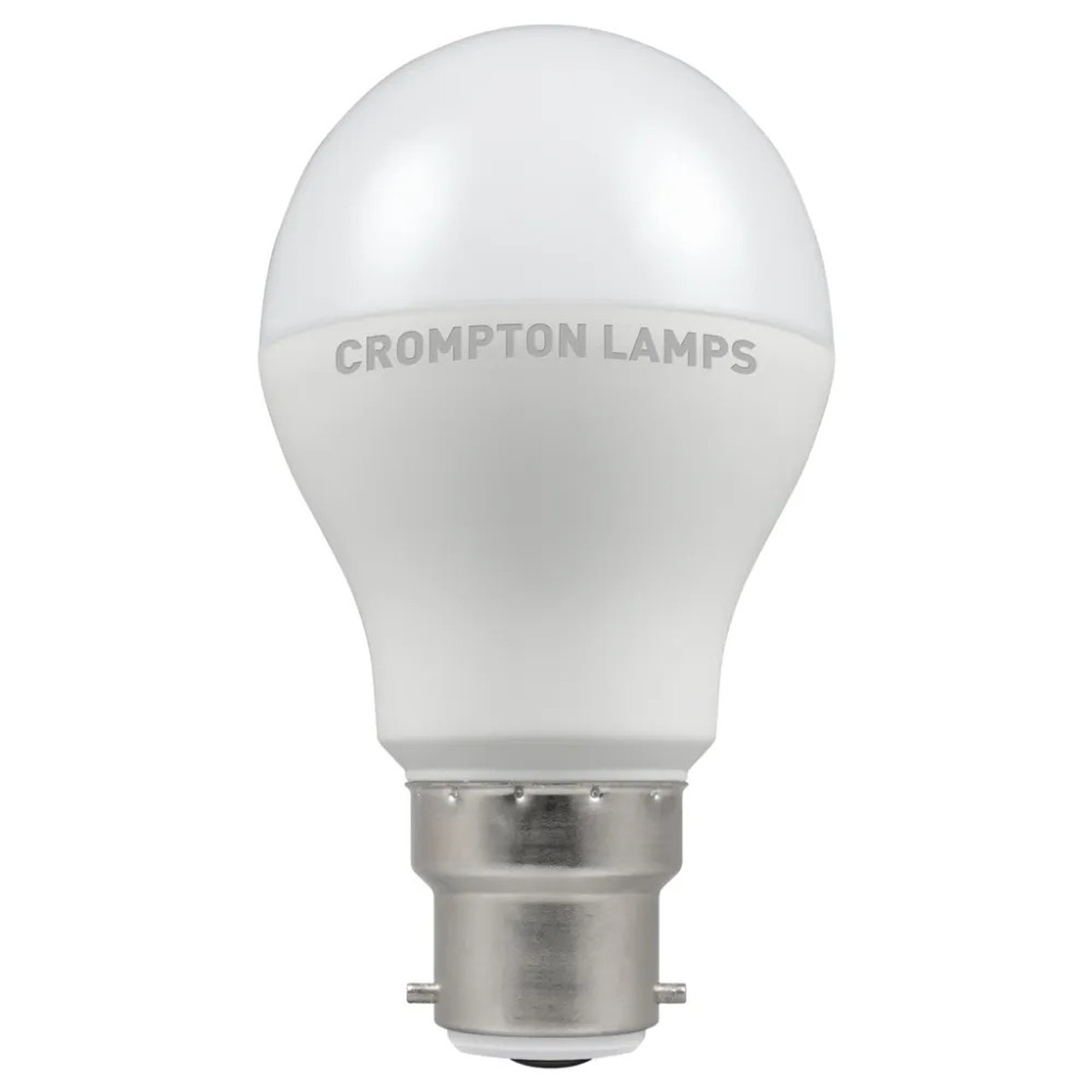 LED Thermal Plastic GLS 8.5W (60W eqv.) B22d Opal 2700K Dimmable Crompton