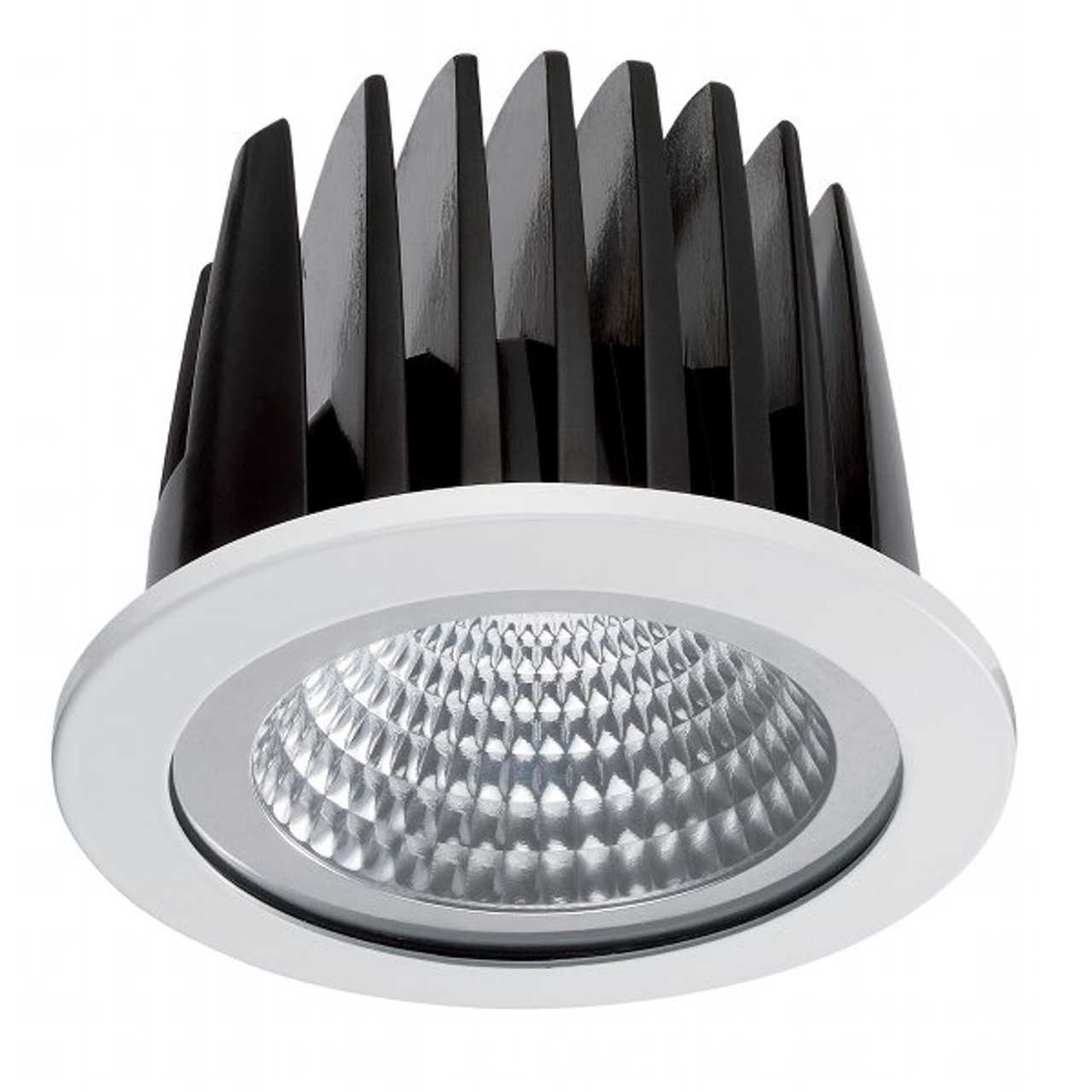 Insaver LED 75 Round White Bezel 16W 3000K 55 Degrees IP65