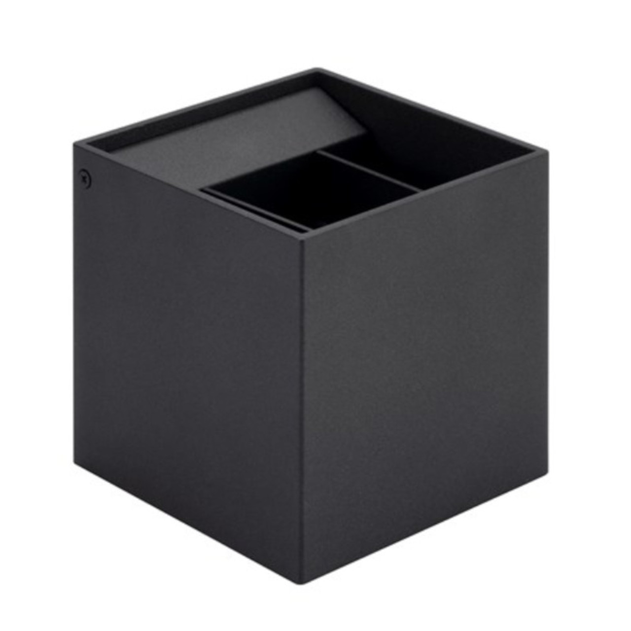 LED Wall Cube IP54 Black Up/Down 5.8W Changeable CCT 3/4000K