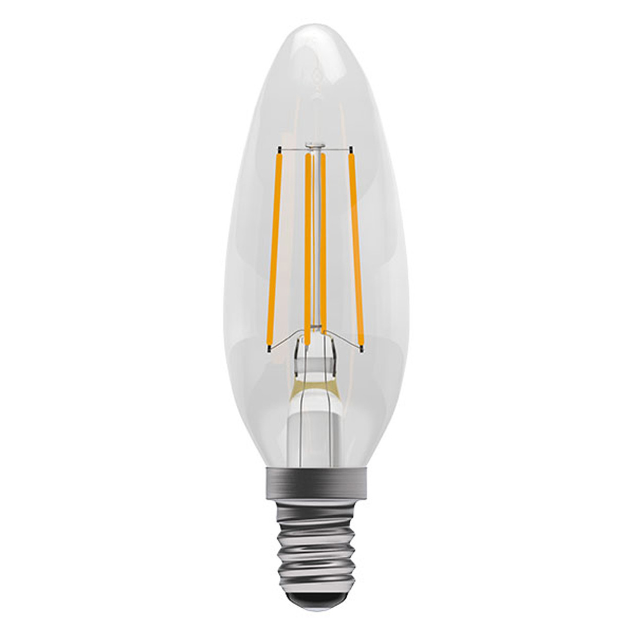 LED Filament Candle 3.3W (40W eqv.) SES Clear 4000K Dimmable