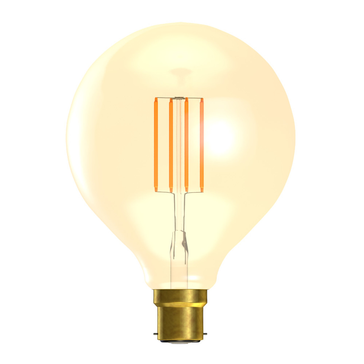 LED Vintage 125mm Globe 3.3W (35W eqv.) BC Gold 2200K BEL