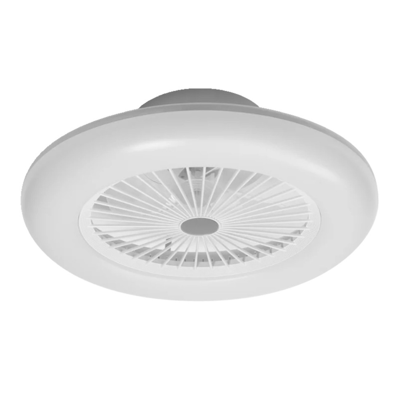 White LED Smart WIFI 550mm Ceiling Fan Light Tuneable CCT 75W Dim