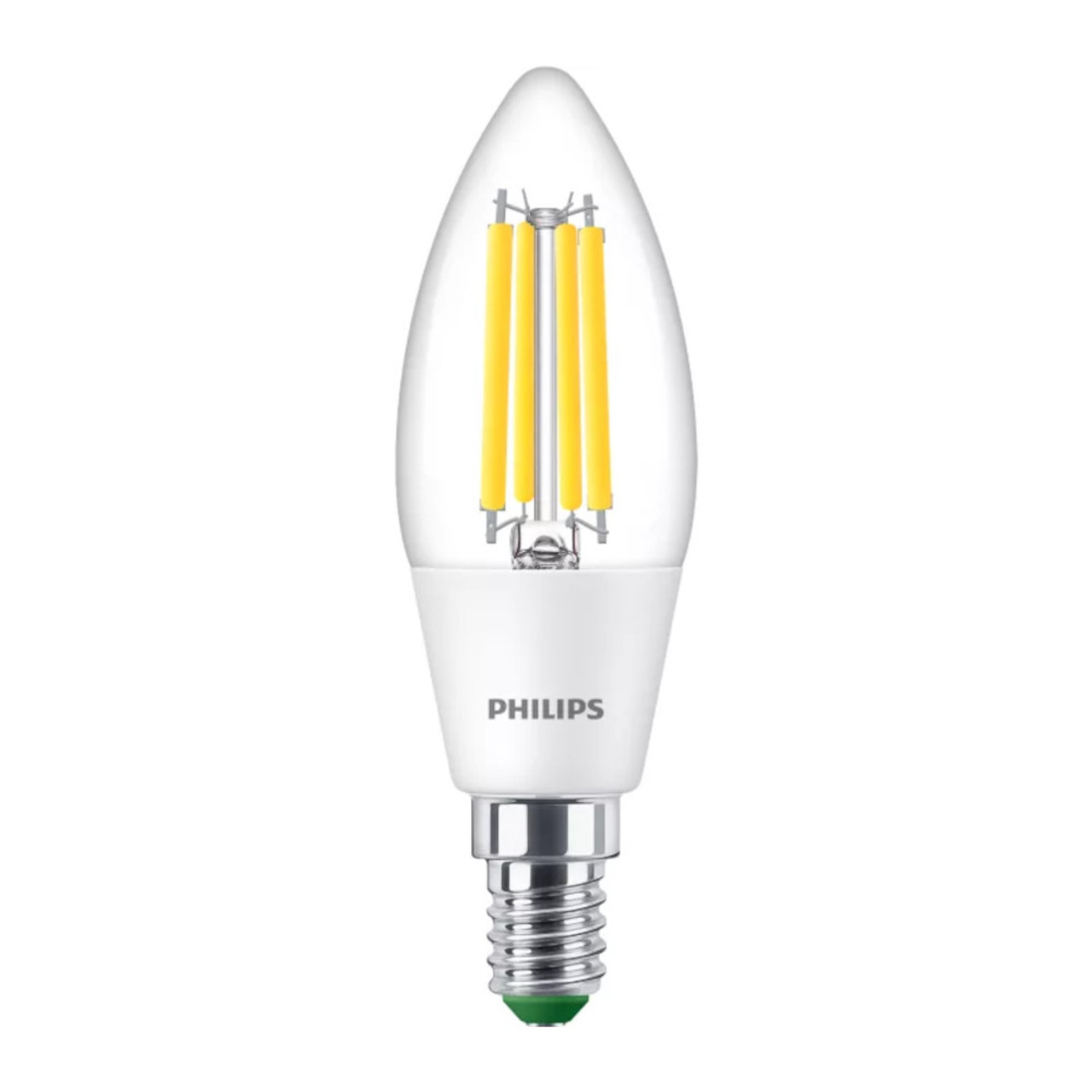 Ultra Efficient LED Candle 2.3W (40W eqv.) SES 4000K Clear Philips