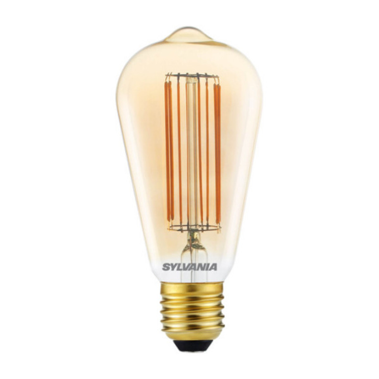 LED Vintage ST64 Lamp 7W (50W eqv.) E27 2000K Gold Dimmable