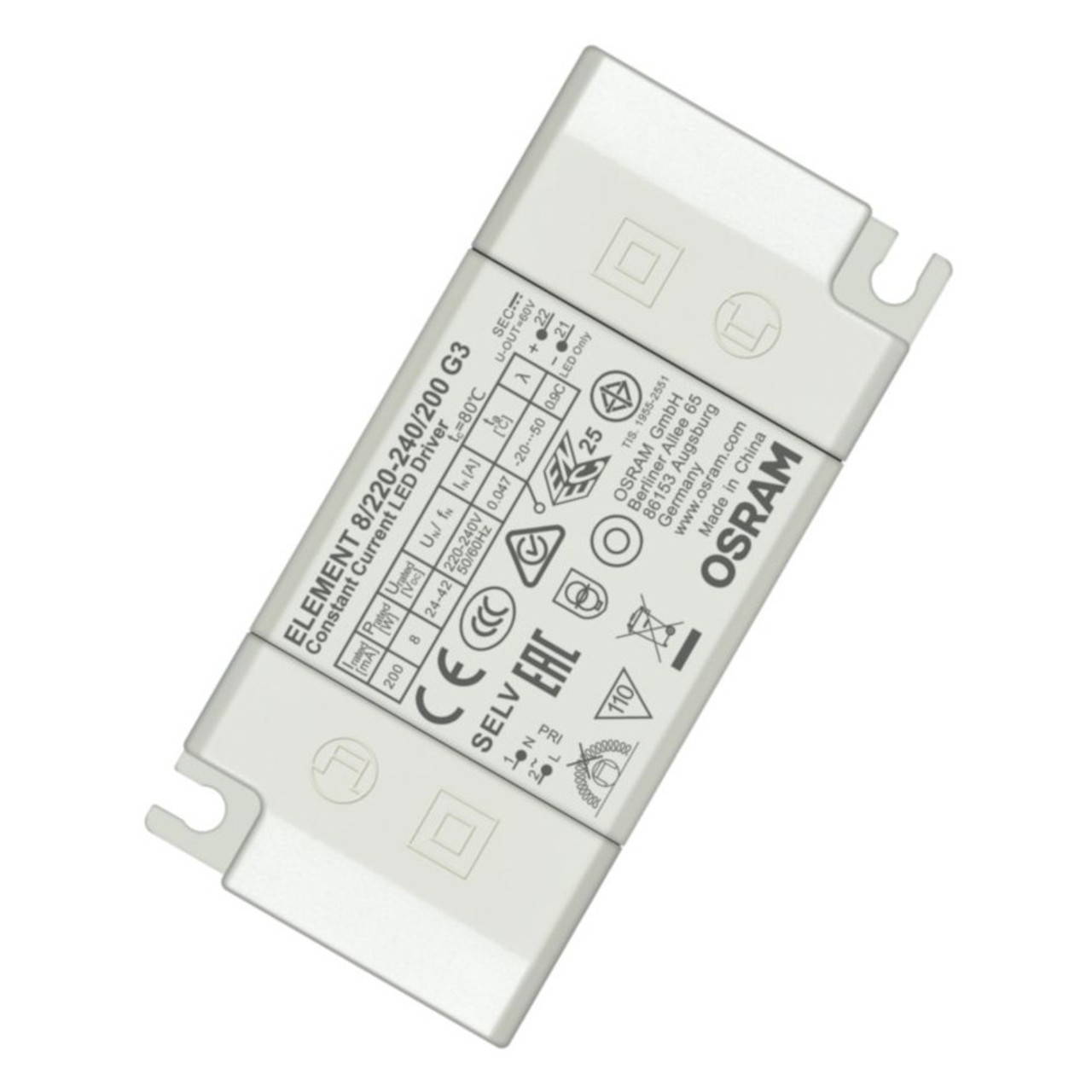 Osram Element G3 8W 200mA Constant Current LED Driver