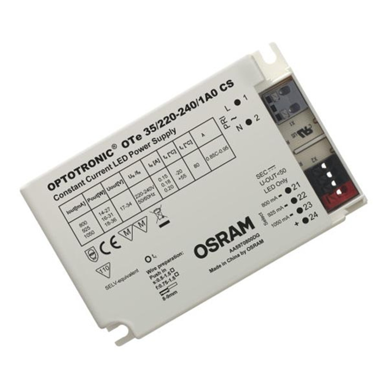 Osram Optotronic 35W 1050mA Constant Current LED Driver