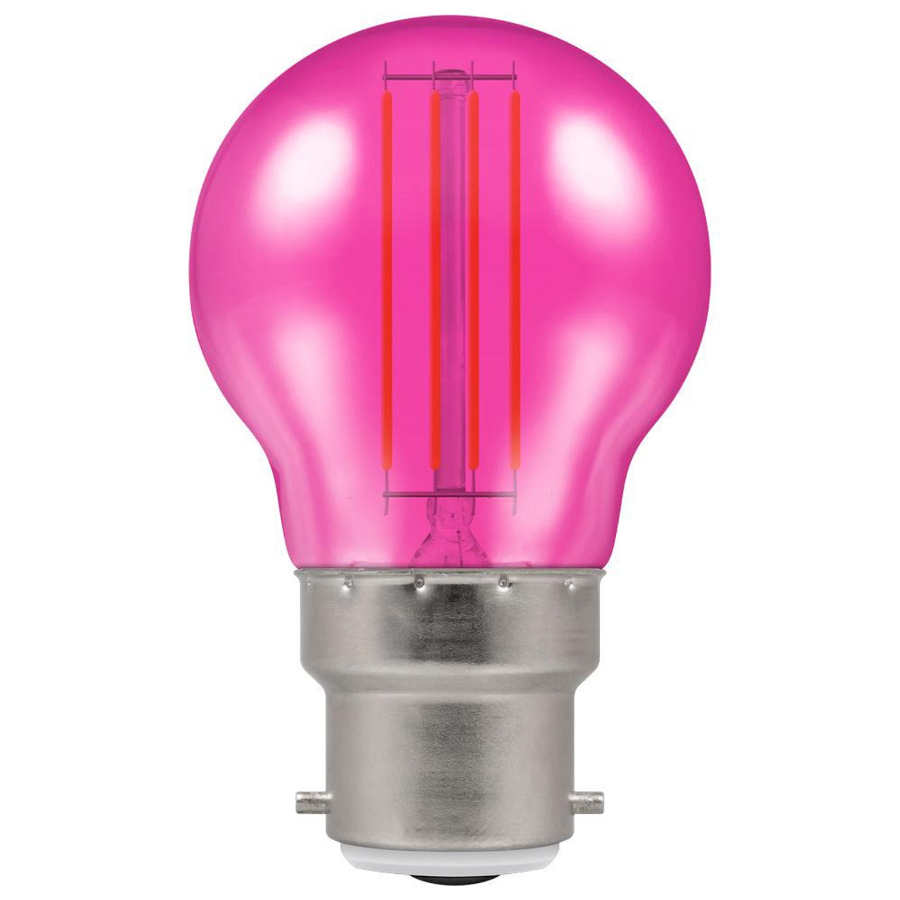 LED Round 45mm BC 4.5W (25W) Pink Harlequin