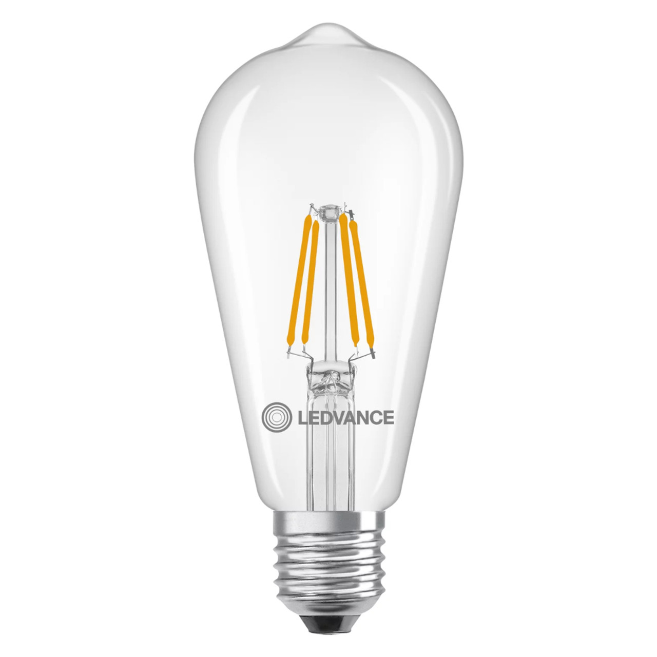LED Classic ST64 Lamp 3.4W (40W eq.) 2700K E27 Clear Ledvance