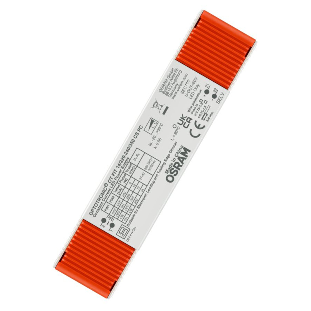 Optotronic Fit CC LED Driver 14W 350mA Phase Cut Dimmable