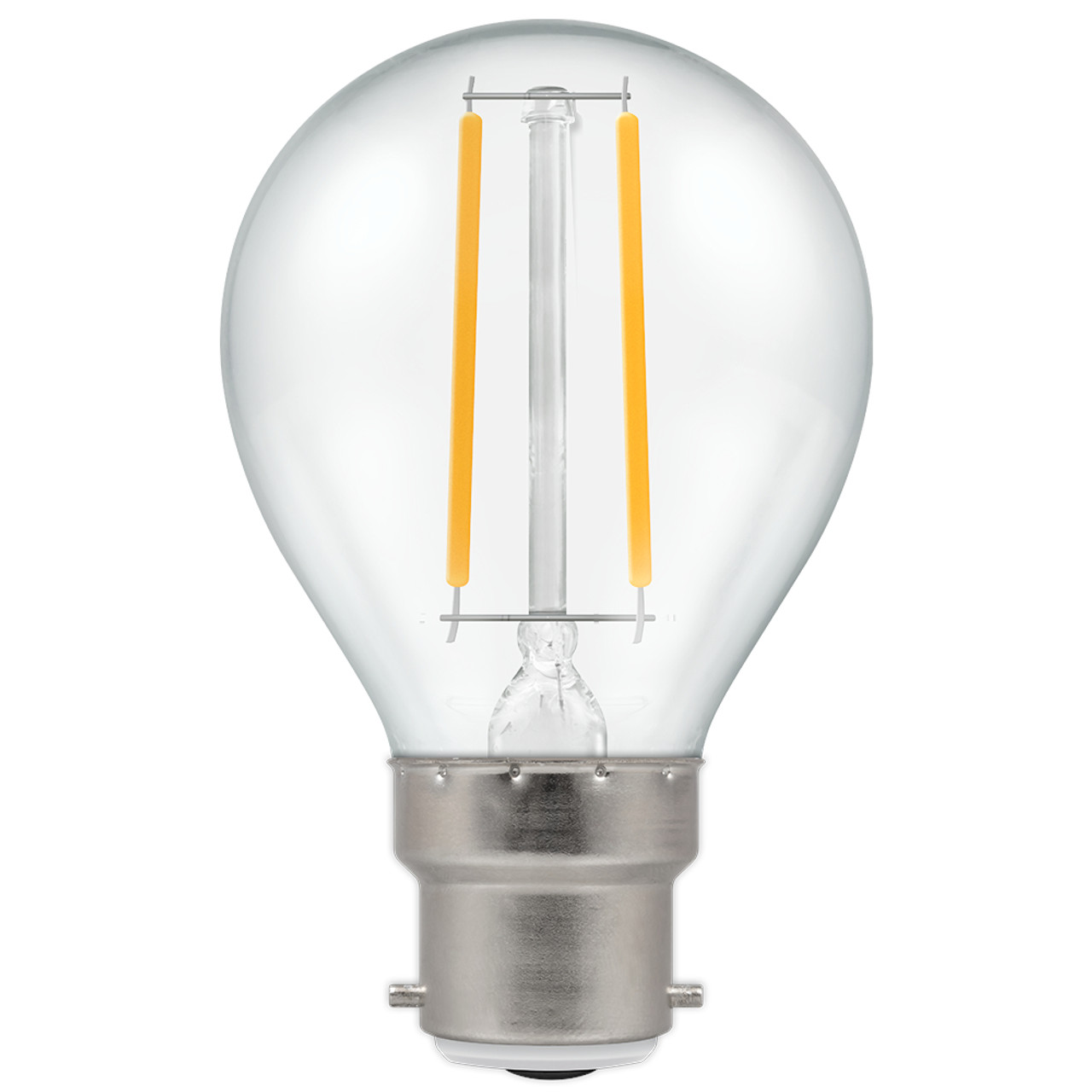 LED 45mm Round 2.2W (25W eq.) B22d Clear 4000K Crompton