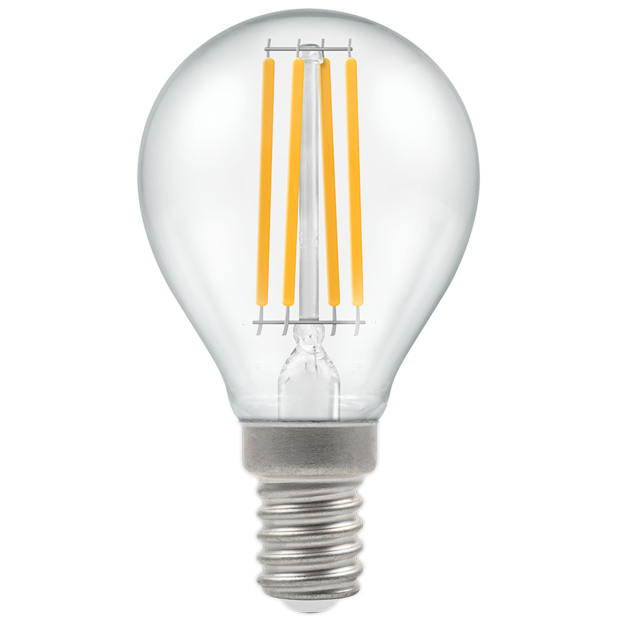 LED 45mm Round 4.2W (40W eq.) E14 Clear 2700K Dimmable Crompton