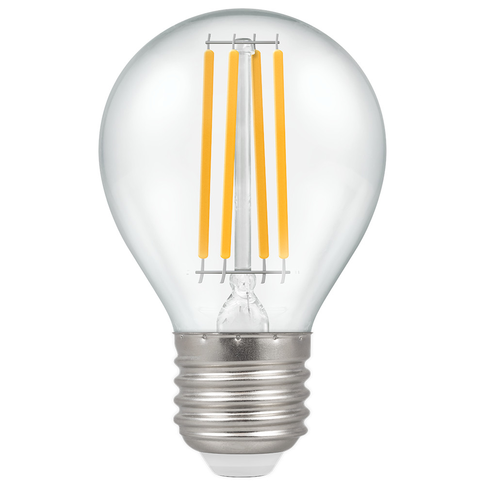 LED 45mm Round 6.5W (60W eq.) B22d Clear 2700K Dimmable Crompton