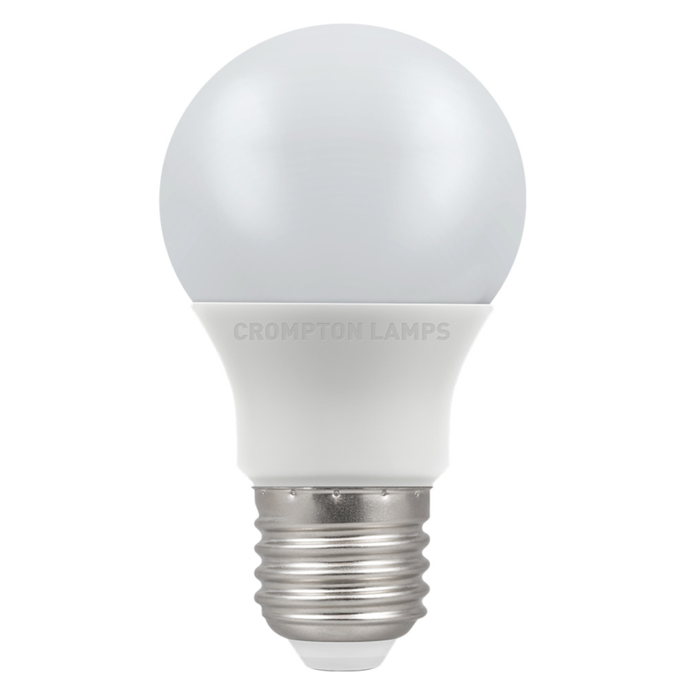 LED Thermal Plastic GLS 7W (60W eq.) E27 Opal 6500K Dimmable Crompton