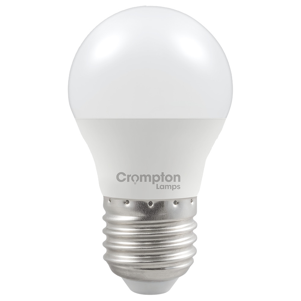 LED Thermal Plastic Golf Ball 2.2W (25W eq.) E27 Opal 6500K Crompton