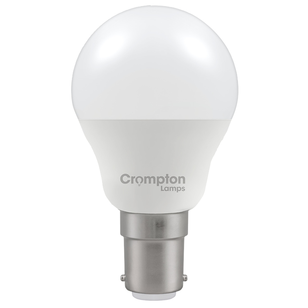 LED Thermal Plastic Golf Ball 6.5W (60W eq.) B15d Opal 4000K Crompton