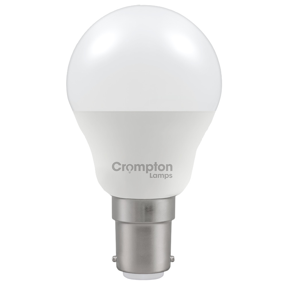 LED Thermal Plastic Golf Ball 6.5W (60W eq.) B15d Opal 6500K Dimmable