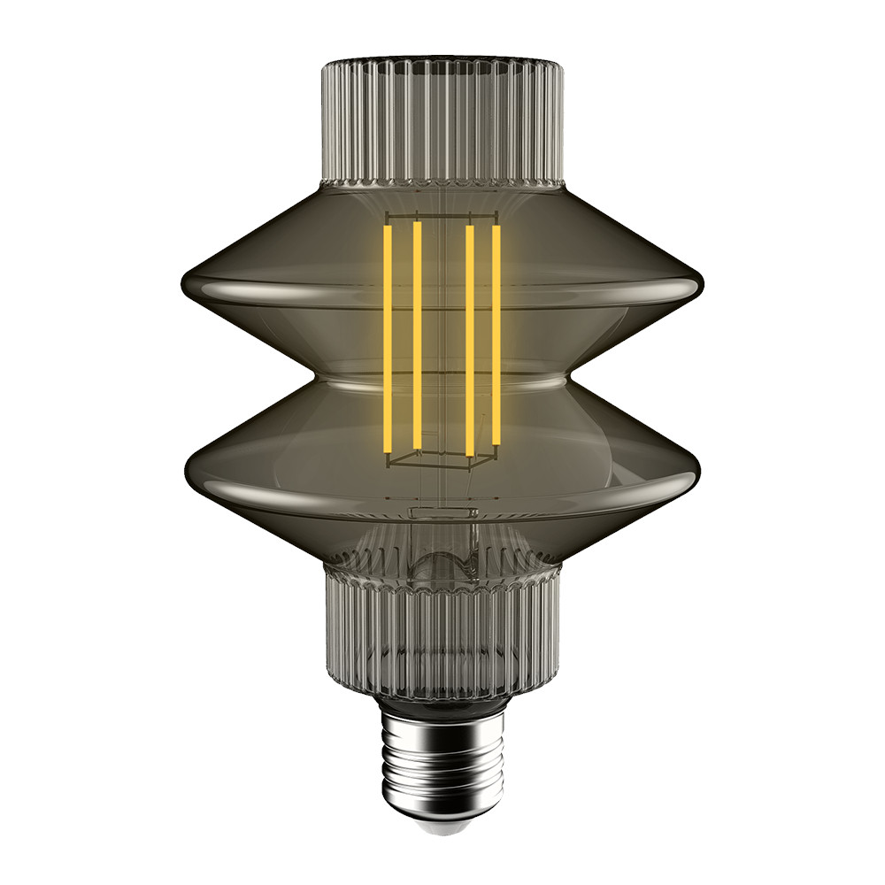 LED Deco Lantern Lamp 106mm 4.5W 1800K E27 Smoke Crompton