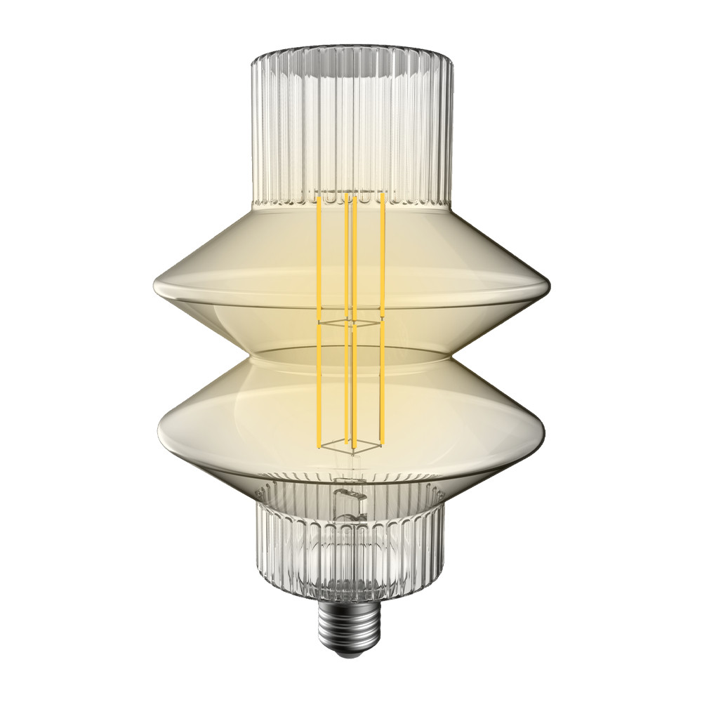 LED Deco Lantern Lamp 150mm 4.9W 1800K E27 Clear Crompton