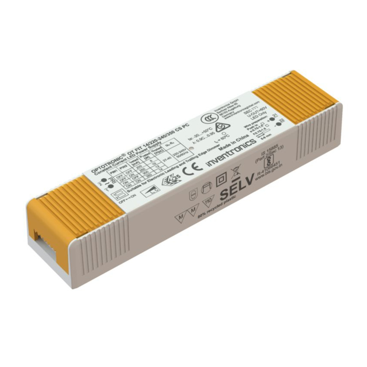 Optotronic Fit 14W 350mA Constant Current LED Driver Phase Cut Dim