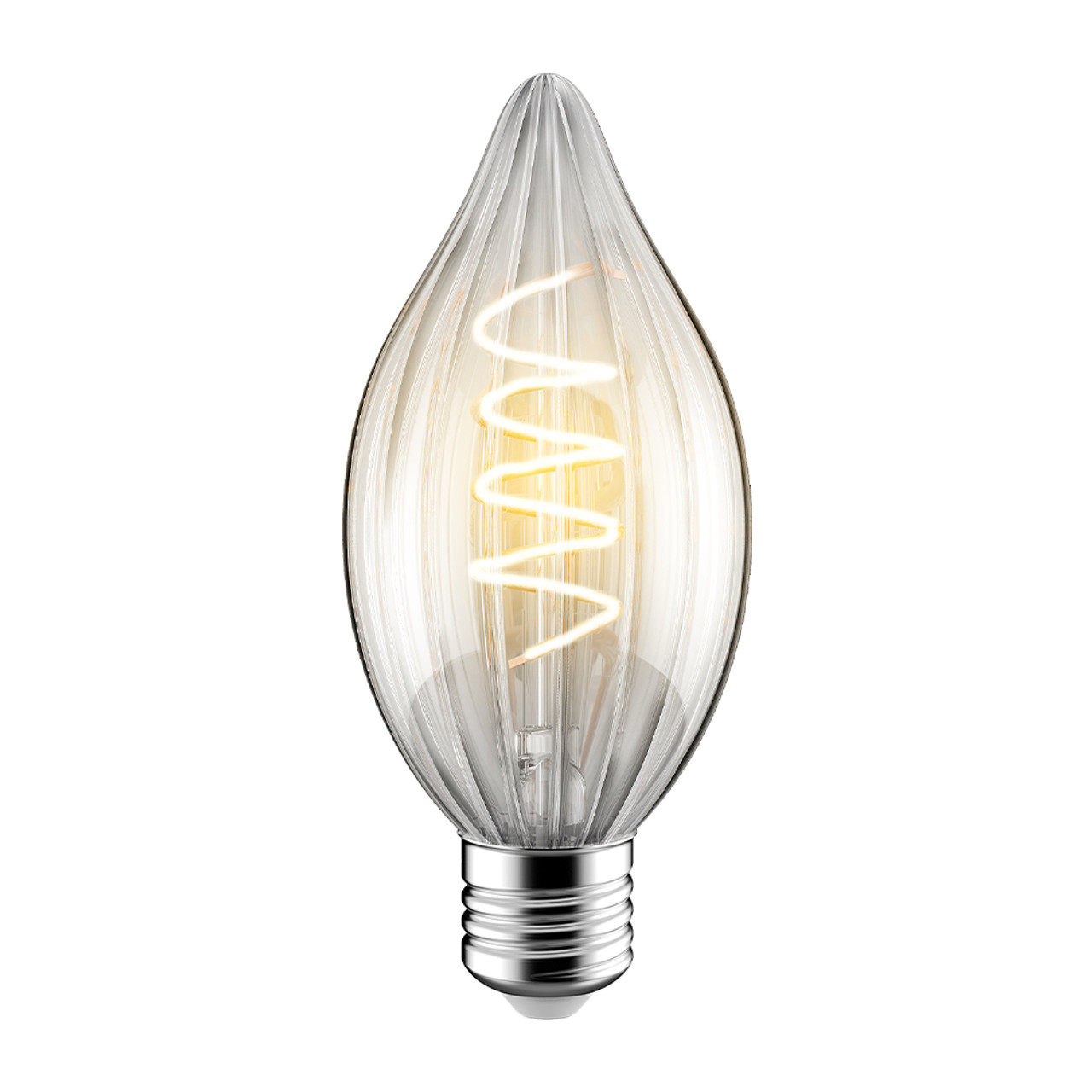 LED Solis Candle C64 3.5W 1800K E27 Clear Crompton