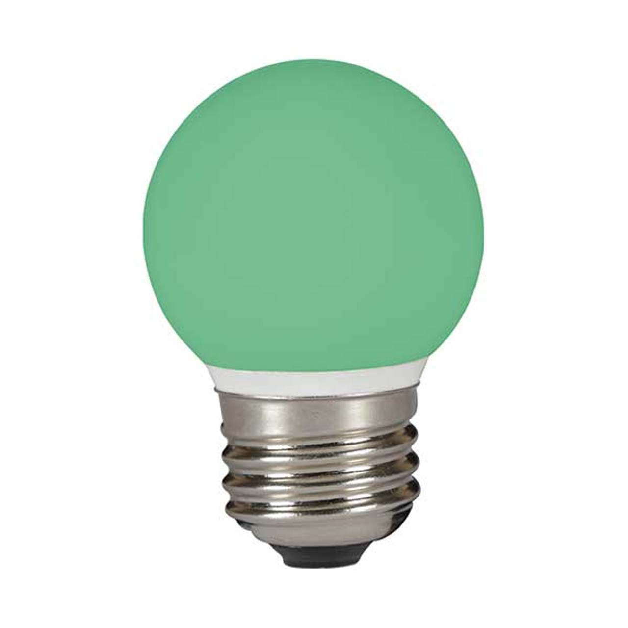 LED 45mm Round 1W E27 Green BELL
