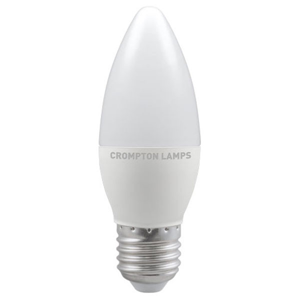 LED Thermal Plastic Candle 4.2W (40W eq.) ES 4000K Frosted Crompton
