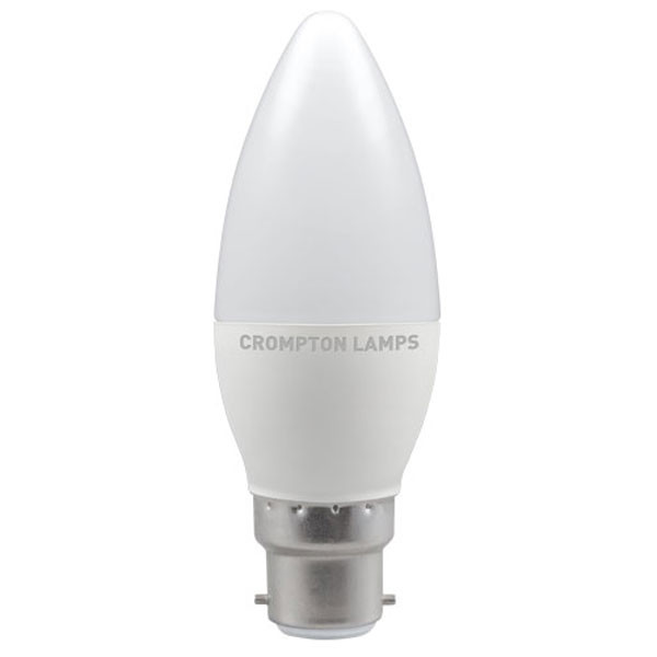 LED Thermal Plastic Candle 4.2W (40W eq.) BC 4000K Frosted Dimmable