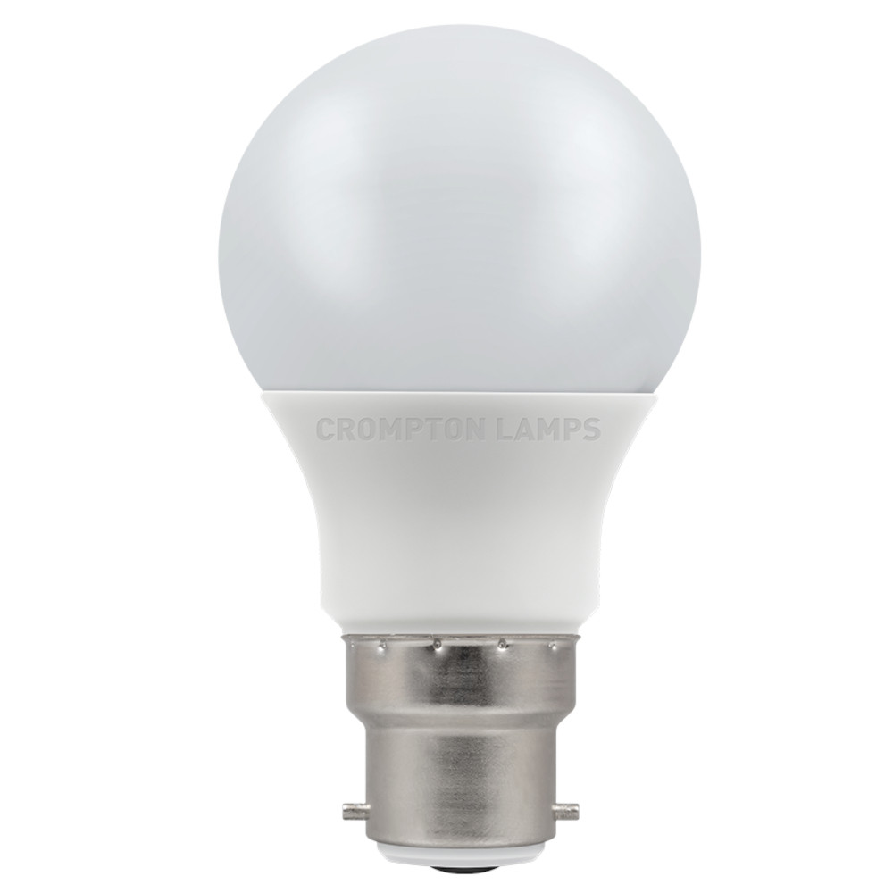 LED Thermal Plastic GLS 7W (60W eq.) B22d Opal 4000K Dimmable Crompton